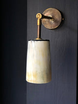 Horn & Brass Wall Light