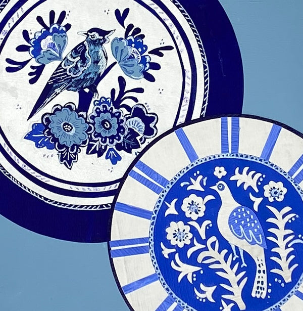 Delft Plate Montage Paintings