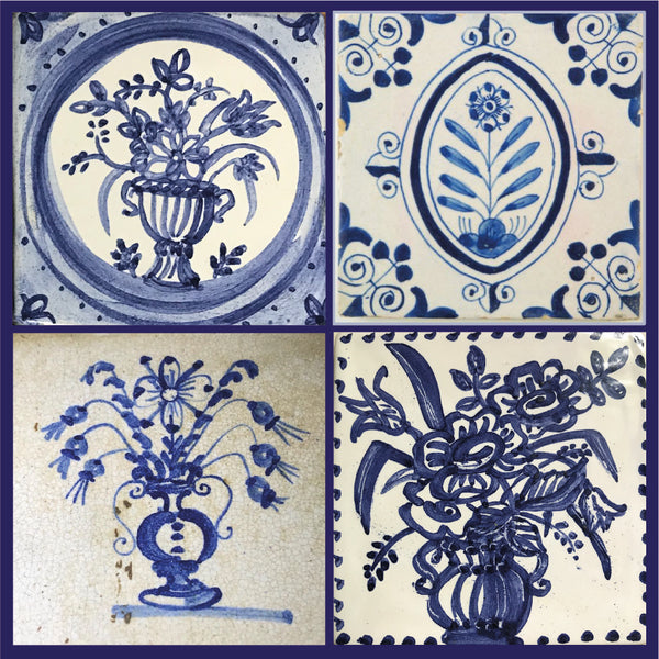 Delft Tile Painting with Cobalt Blue - Matilda Moreton