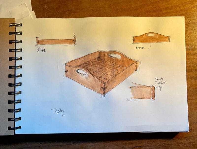 Suffolk Walnut Tea Tray