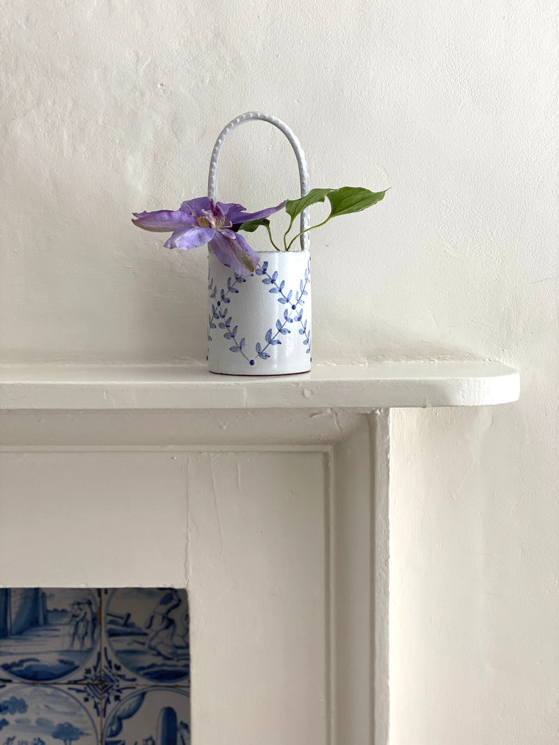 Delftware Basket Vases - Emily Mitchell