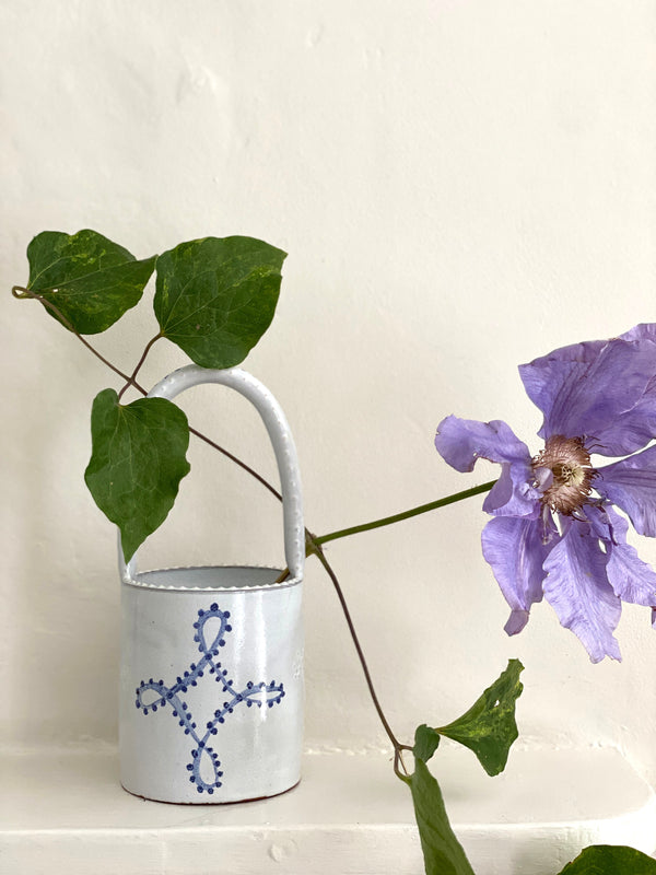 Delftware Basket Vases - Emily Mitchell