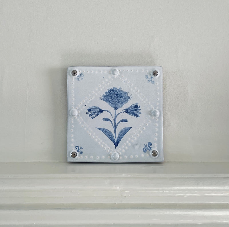 Flora & Fauna Delftware Tiles - Emily Mitchell