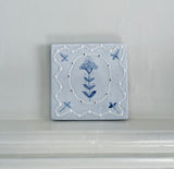 Flora & Fauna Delftware Tiles - Emily Mitchell