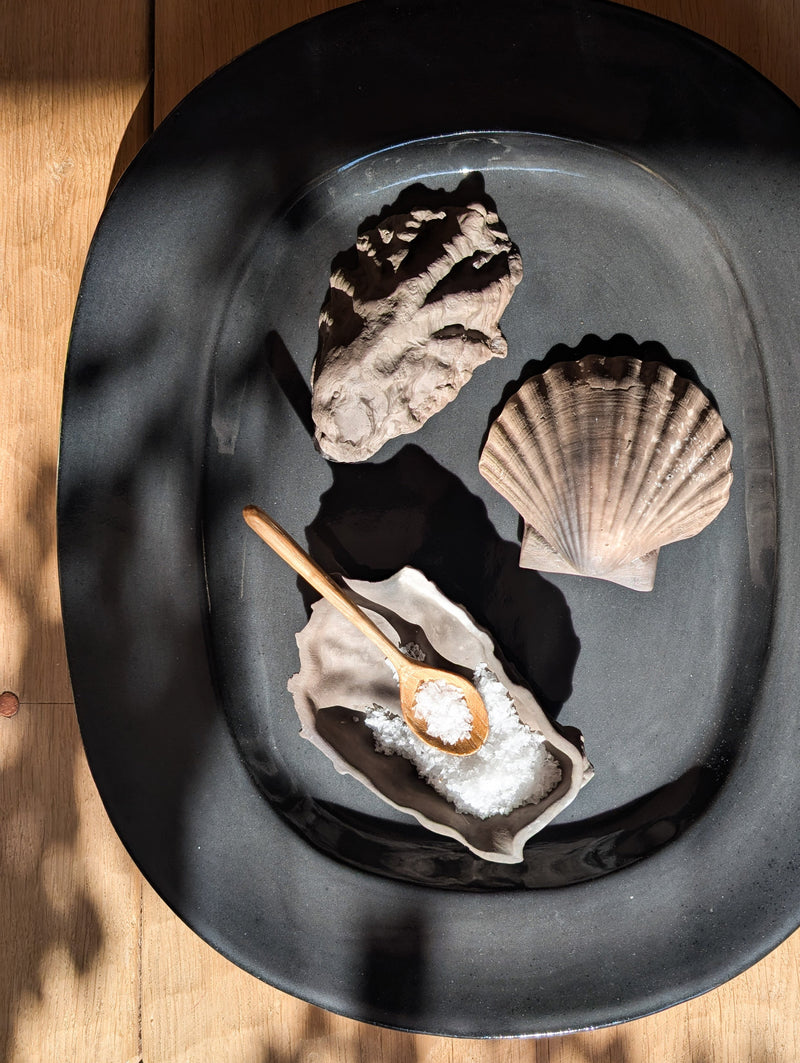 Smoked Fired Porcelain Shells