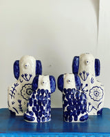 A Pair of Spotted Staffordshire Dogs
