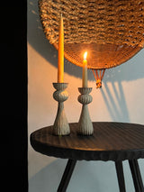 Hand-Carved Ash and Sycamore Candlesticks