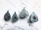 Verdigris Bronze Fig Halves