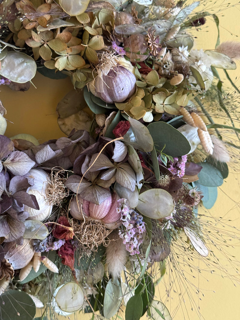 Small Harvest Dried Flower Wreath