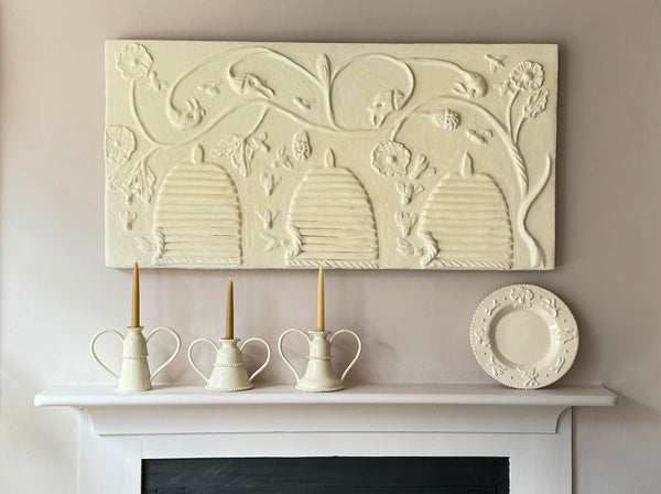 Bee Skeep Pargetted Panel