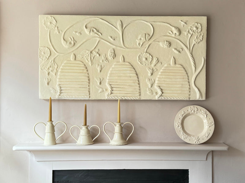 Bee Skeep Pargetted Panel