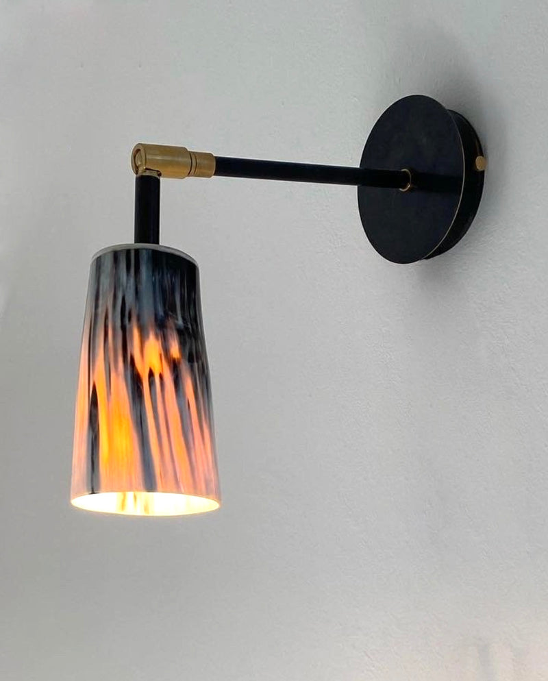 Horn & Brass Wall Light