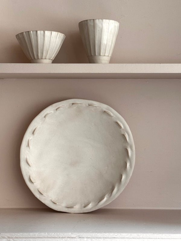 Ceramic Dishes with Decorative Edge