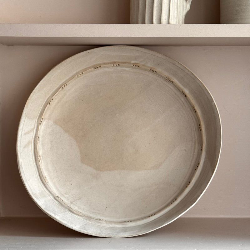 Ceramic Dishes with Decorative Edge