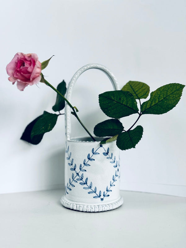 Delftware Basket Vases