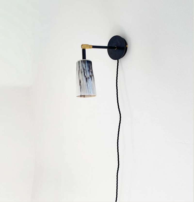 Horn & Brass Wall Light