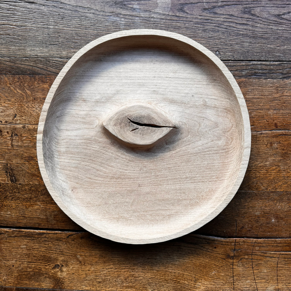 Large Natural 'Stone' Oak Tray