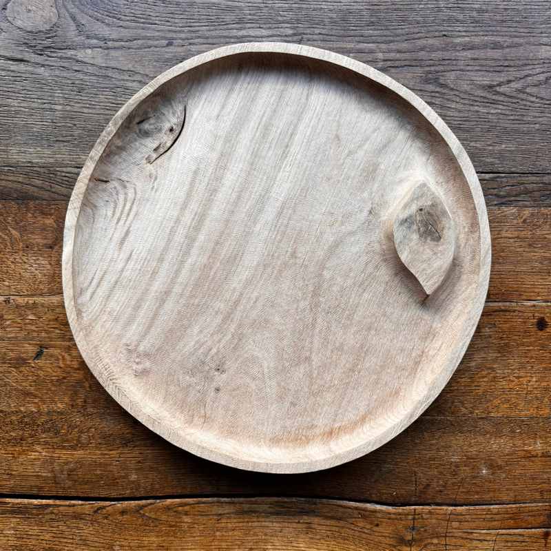 Large Natural 'Stone' Oak Tray