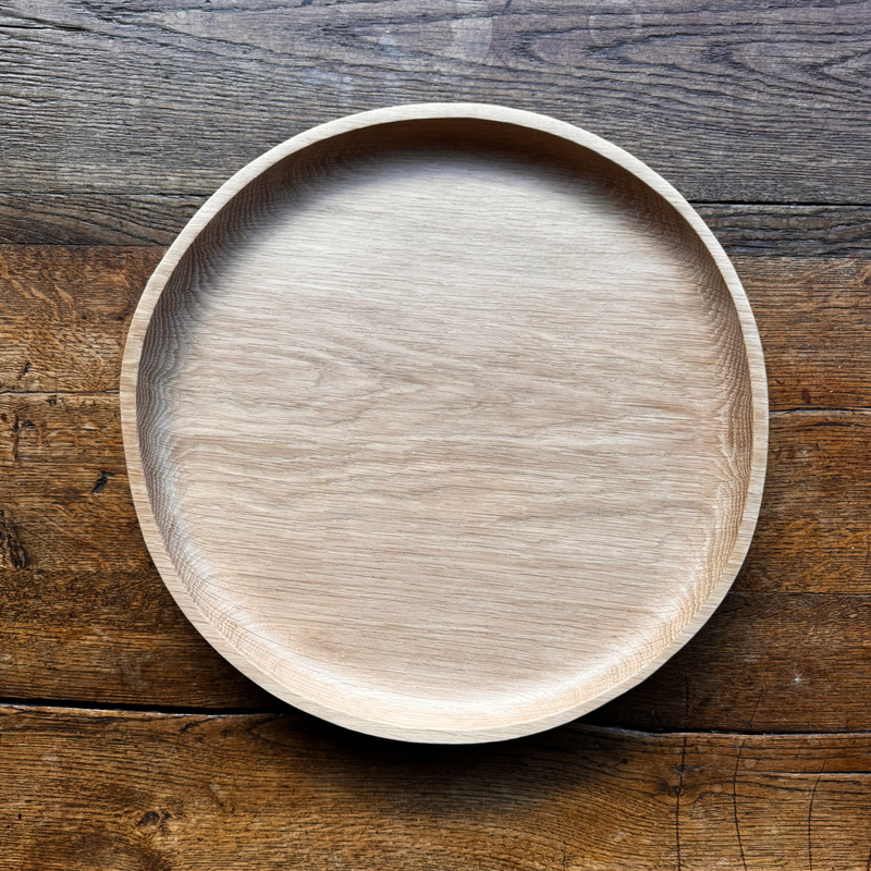 Large Natural 'Stone' Oak Tray