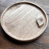 Large Natural 'Stone' Oak Tray