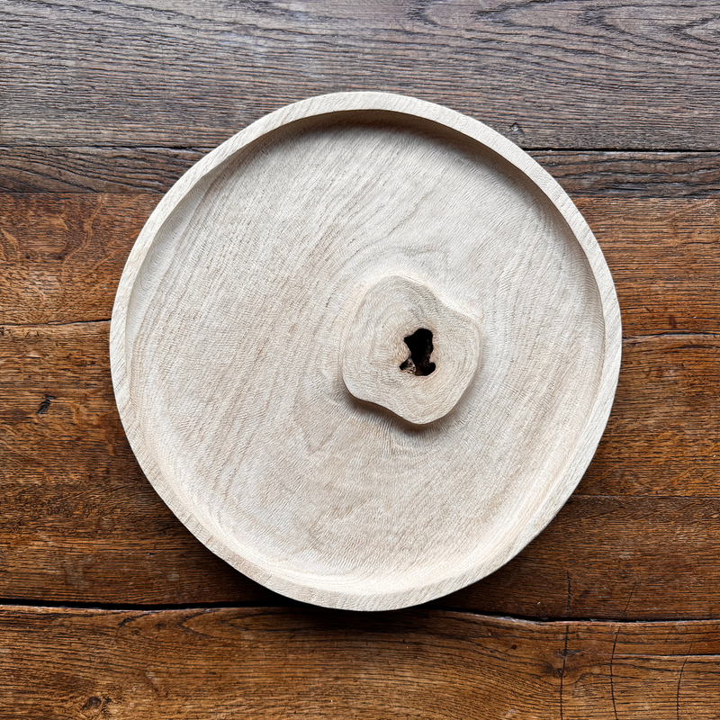 Natural 'Stone' Oak Tray