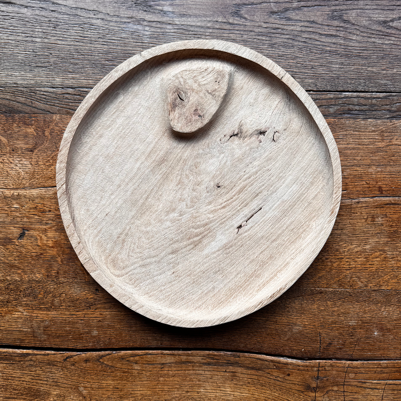 Natural 'Stone' Oak Tray