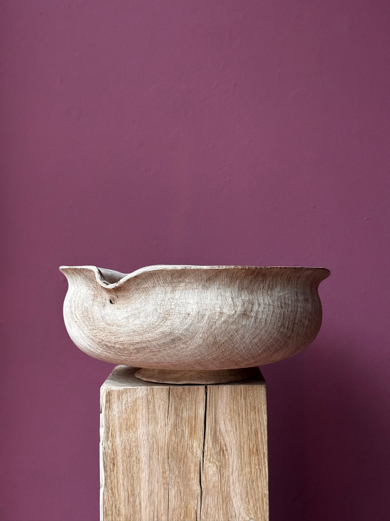 Hand-Carved Oak Bowls