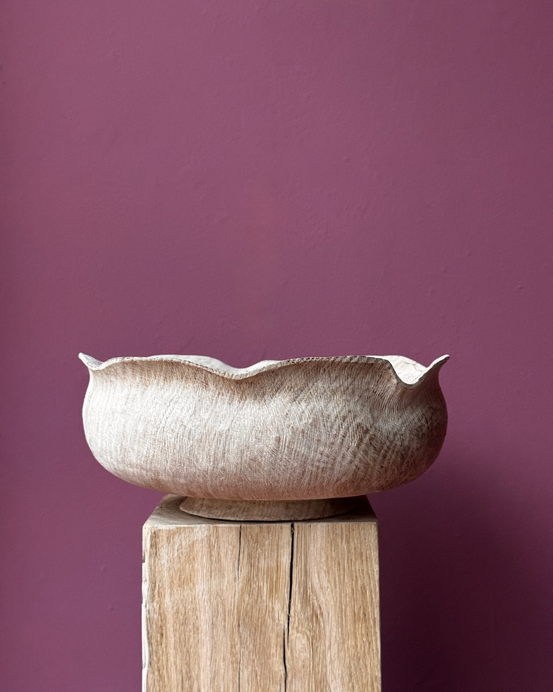 Hand-Carved Oak Bowls