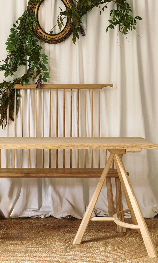 Suffolk Oak Trestle Table