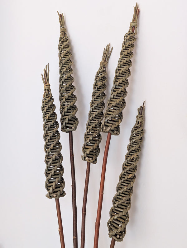 Sculptural Willow Bullrushes