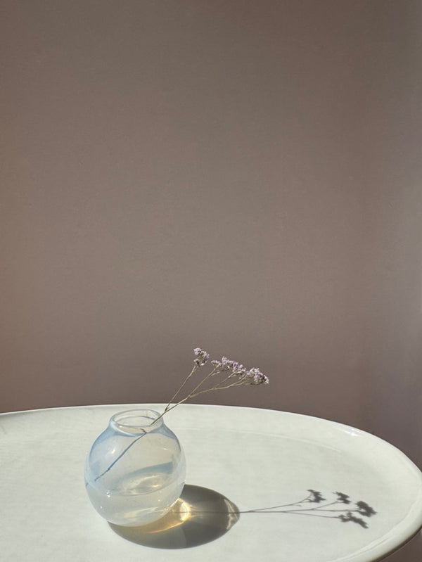 Hand-Blown Glass Bud Vase