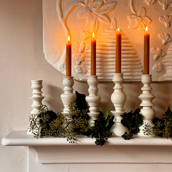 Porcelain Dinner Candlesticks – The Merchant's Table