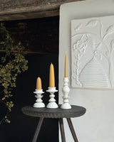 Porcelain Stumpie Candlesticks