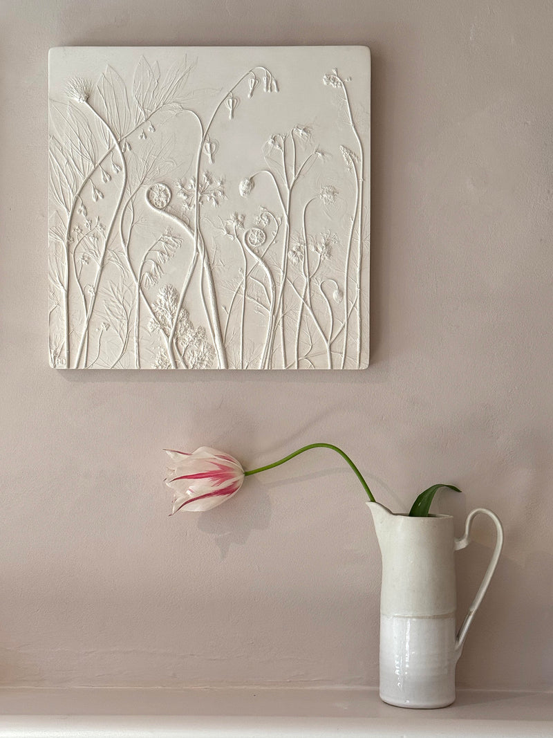 Spring Botanical Bas-Relief