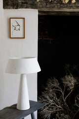 White Plaster & Brass Table Lamps - Rebecca Cocks