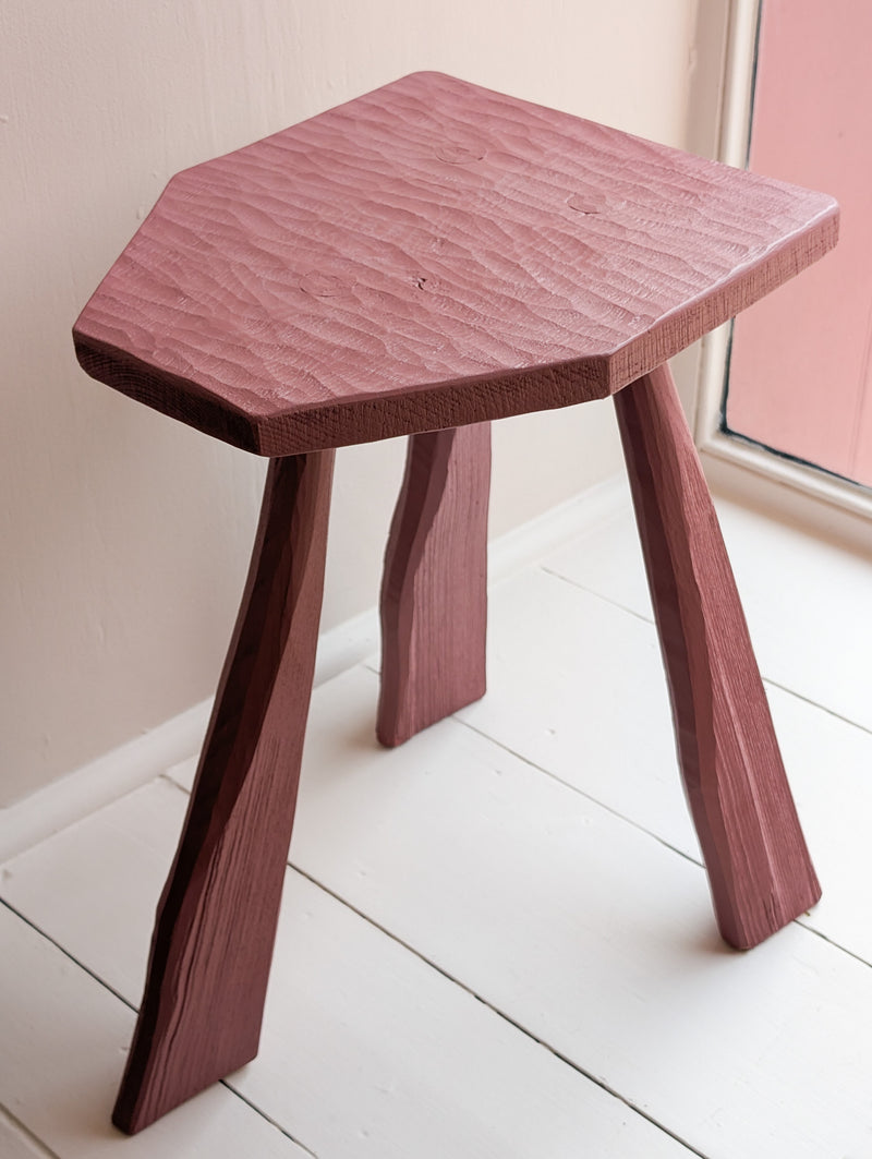 Red Milking Stool / Table