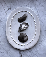 Smoked Fired Porcelain Shells