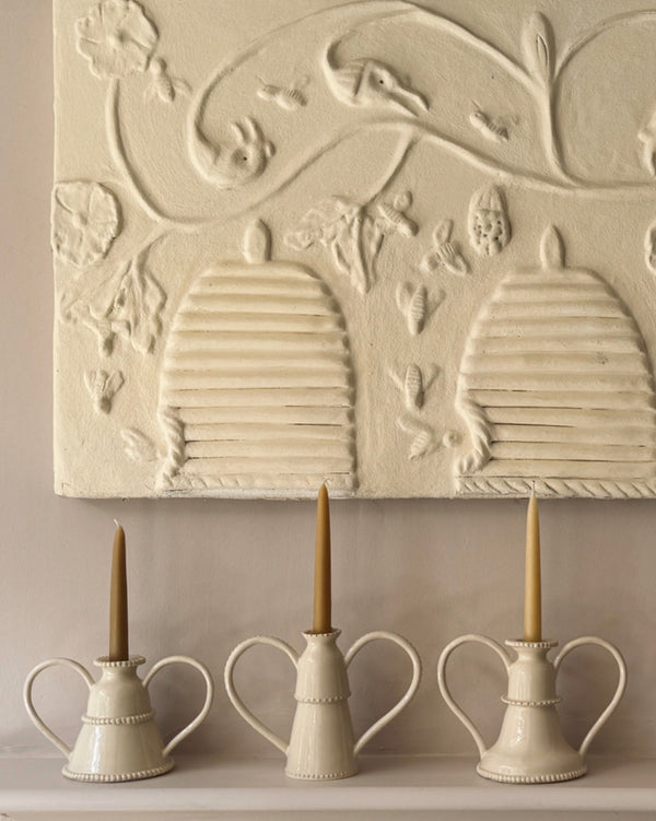 Creamware Candlesticks