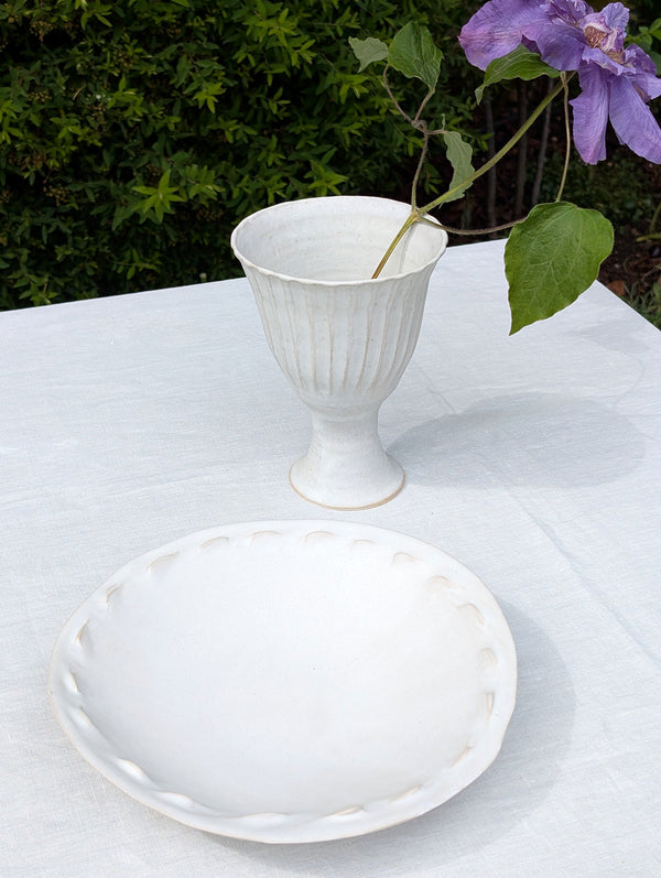 Ceramic Bowls with Decorative Edge Collection