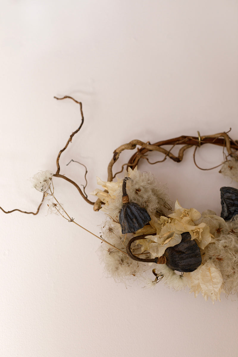 Swan Lake Dried Flower Sculpture - Olga Skavos