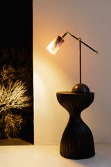 Horn & Brass Table Lamp - Charlotte Packe