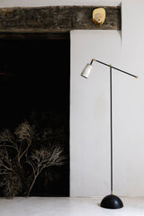 Horn & Brass Floor Lamp - Charlotte Packe