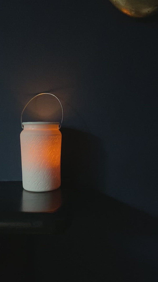 Porcelain Moth Jar Nightlight - Steven James Will