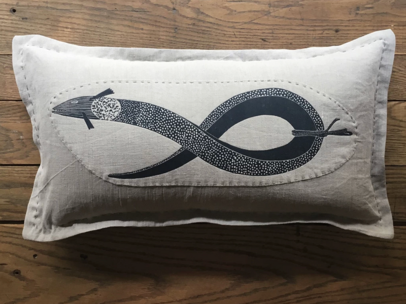 Patched Poacher’s Cushion - Bonfield Block-Printers