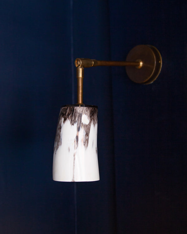 Horn & Brass Wall Light - Charlotte Packe