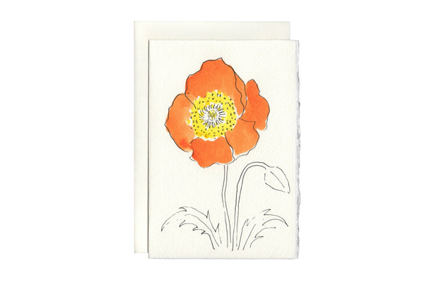 Large Flowers Hand Inked and Letterpress Cards