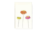 Large *Flowers* Hand Inked and Letterpress Cards - Scribble and Daub